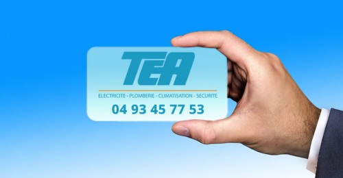 tea business card phone